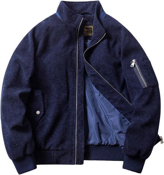 Men'S Lightweight Bomber Jackets Big and Tall Full Zip Casual Outdoor Sportswear Windbreaker