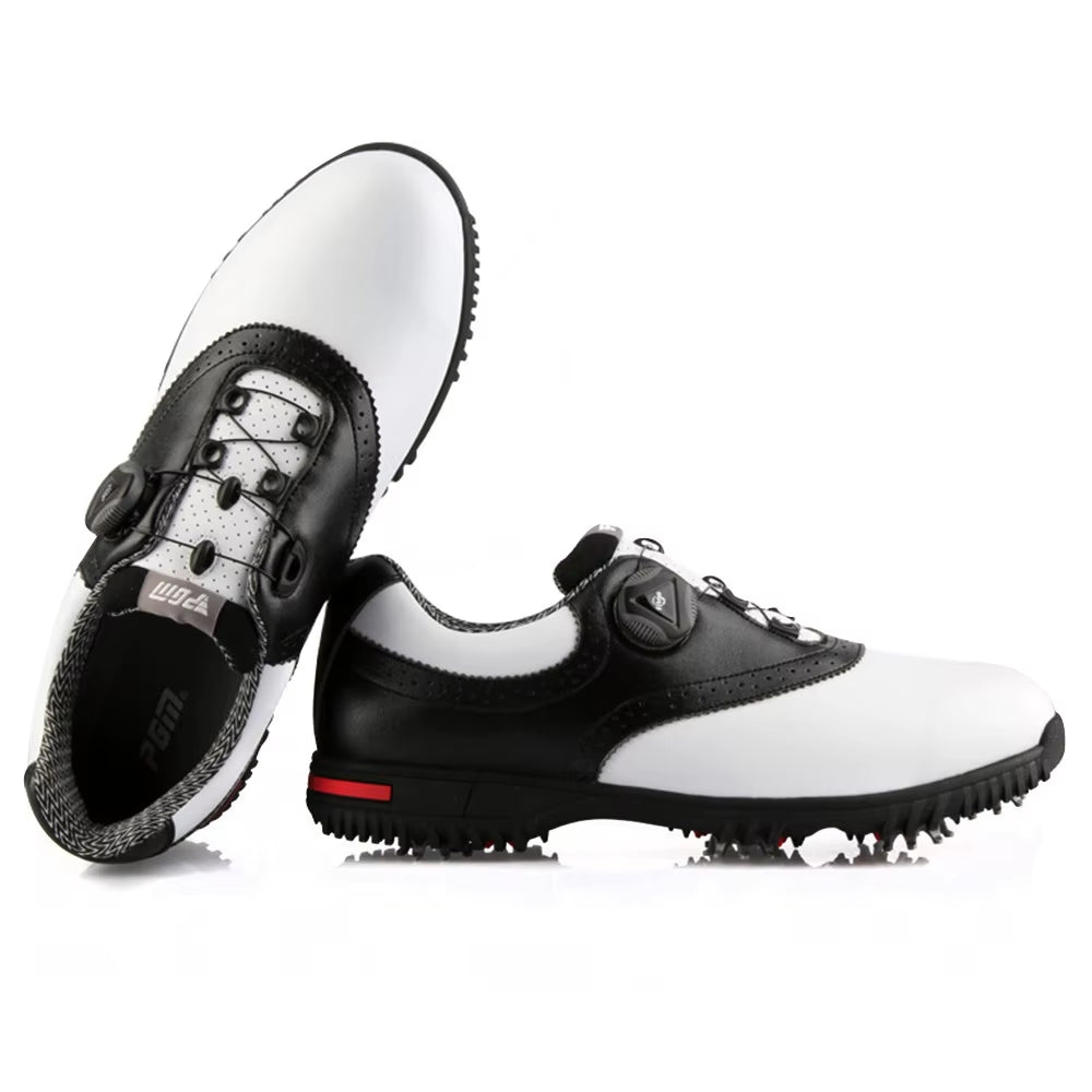 Men Golf Shoes Waterproof Sports Shoes Rotating Buckles Anti-Slip Sneakers Multifunctional Golf Trainers