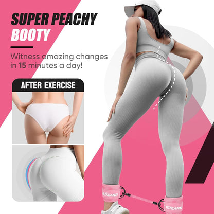 Resistance Bands with Ankle Straps, Ankle Weights Bands for Working Out, Exercise Band for Women Leg and Glute, Booty Workout Equipment for Kickbacks,Butt and Hip Training, Home Gym Fitness Equipment
