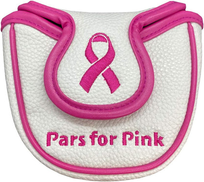 Mallet Putter Cover, PU Leather with Colorful Embroidered Designs and Magnetic Closure, for Men & Women