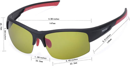 High Definition Golf Ball Finder Sport Glasses for Men Women Golf Sunglasses Golf Glasses Pickleball Eyewear MZ861