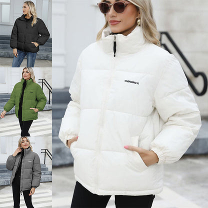 Winter Coat Women Casual Windproof Down Cotton Coat Warm Thickened