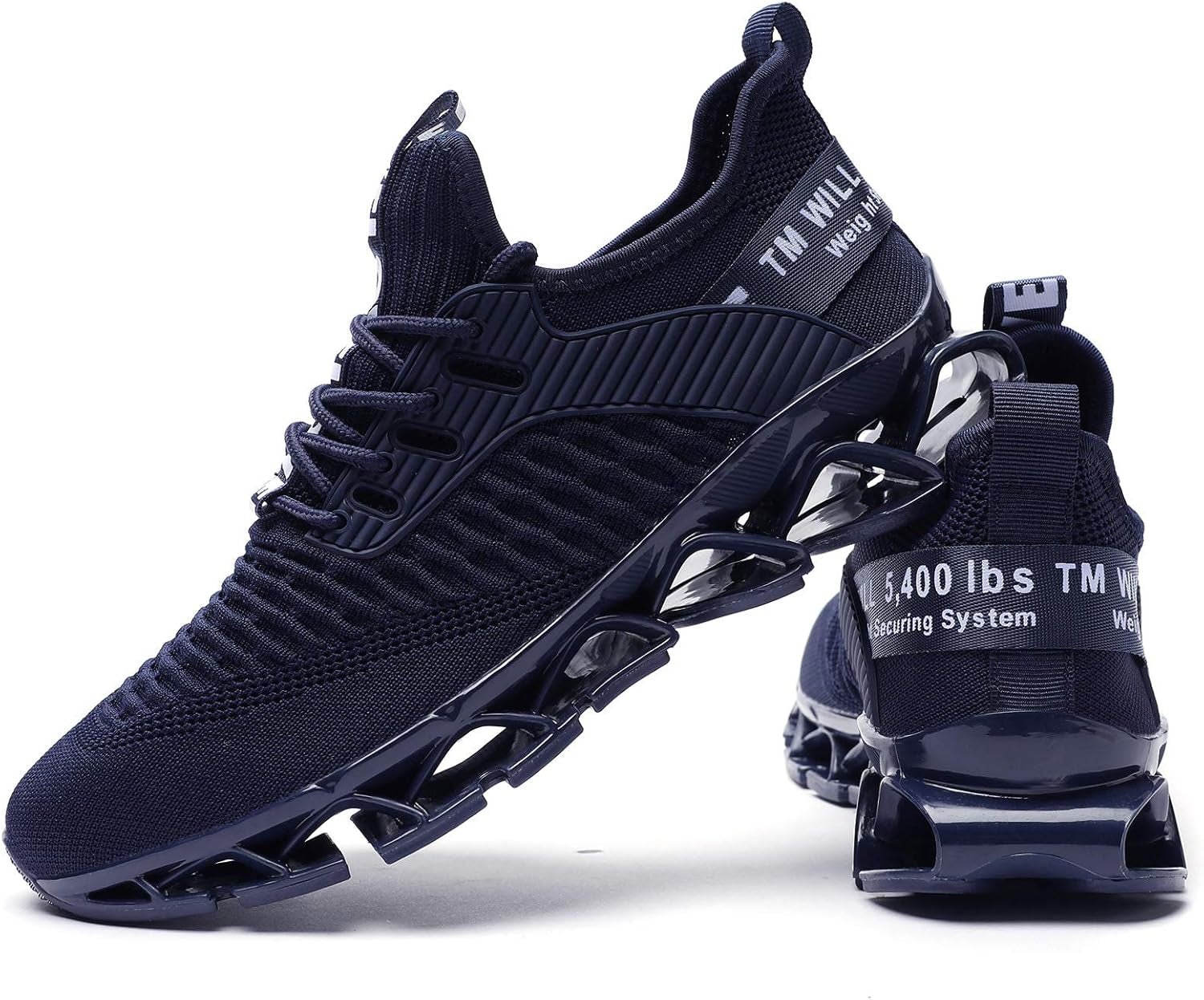 Men'S Running Shoes Blade Non Slip Fashion Sneakers Breathable Mesh Soft Sole Casual Athletic Walking Shoes