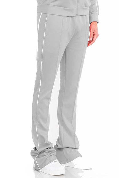 Mens Side Pipe Stacked Flare Pants