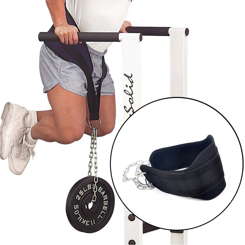 Weight Lifting Belt with Chain Dipping Belt