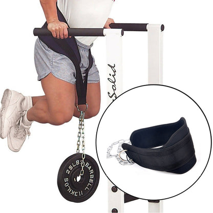 Weight Lifting Belt with Chain Dipping Belt
