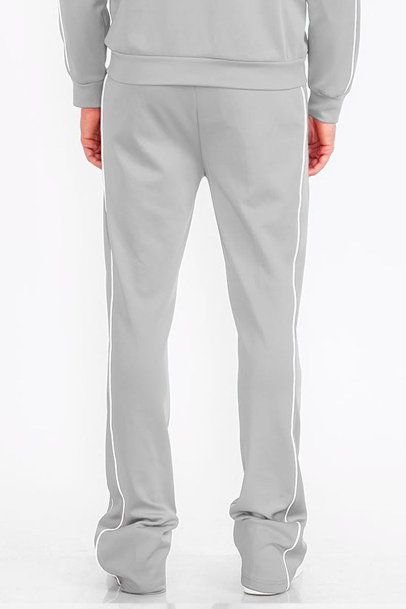 Mens Side Pipe Stacked Flare Pants