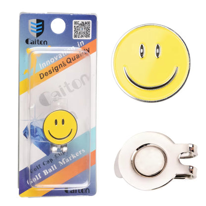 1Pcs Golf Ball Mark+Golf Hat Clip Magnetic Alloy Marker Golf Accessories Golf Cap Clips Golf Training Aids