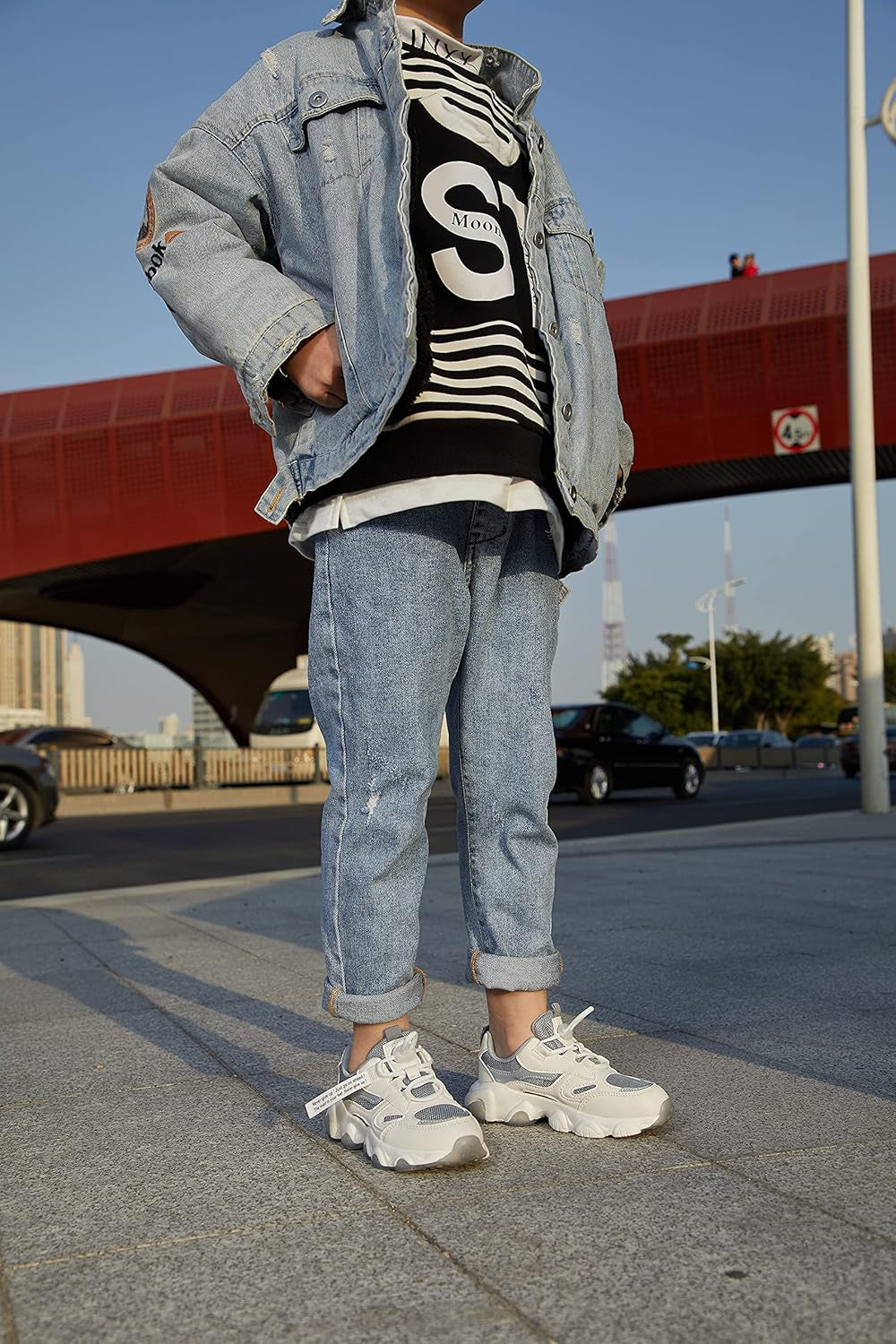 Kids Shoes Girls Lightweight Athletic Running Shoes Breathable Knit School Sports Shoes (Toddler/Little Kid/Big Kid)