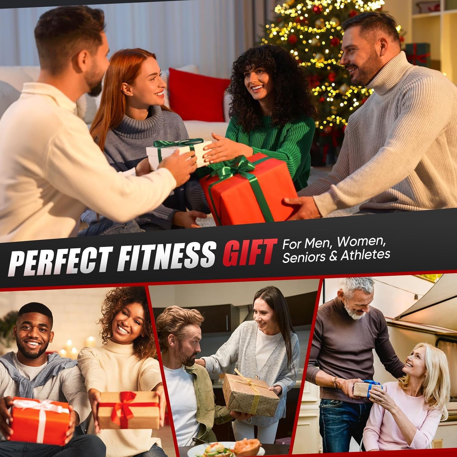 Resistance Bands, Exercise Bands with Handles, Door Anchor, Legs Ankle Straps, Fitness Tubes Resistance Set for Home Workout, Muscle Training, Yoga, Physical Therapy, Home Gym Equipment