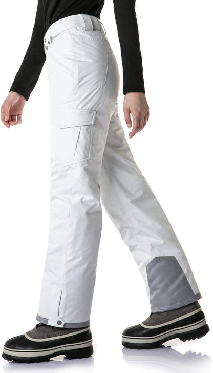 Women'S Winter Snow Pants, Waterproof Insulated Ski Pants, Ripstop Snowboard Bottoms