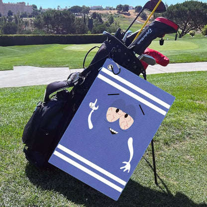 Funny Microfiber Premium Golf Towel,Printed Golf Towels for Golf Bags for Men&Women, Great Golf Accessories for Men Golfers