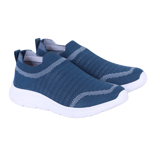 Men Lace Up Running Shoes, Teal (Size-8 UK)