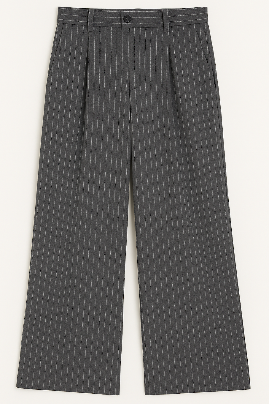 High Waist Baggy Pants,Grey (Size-XL)