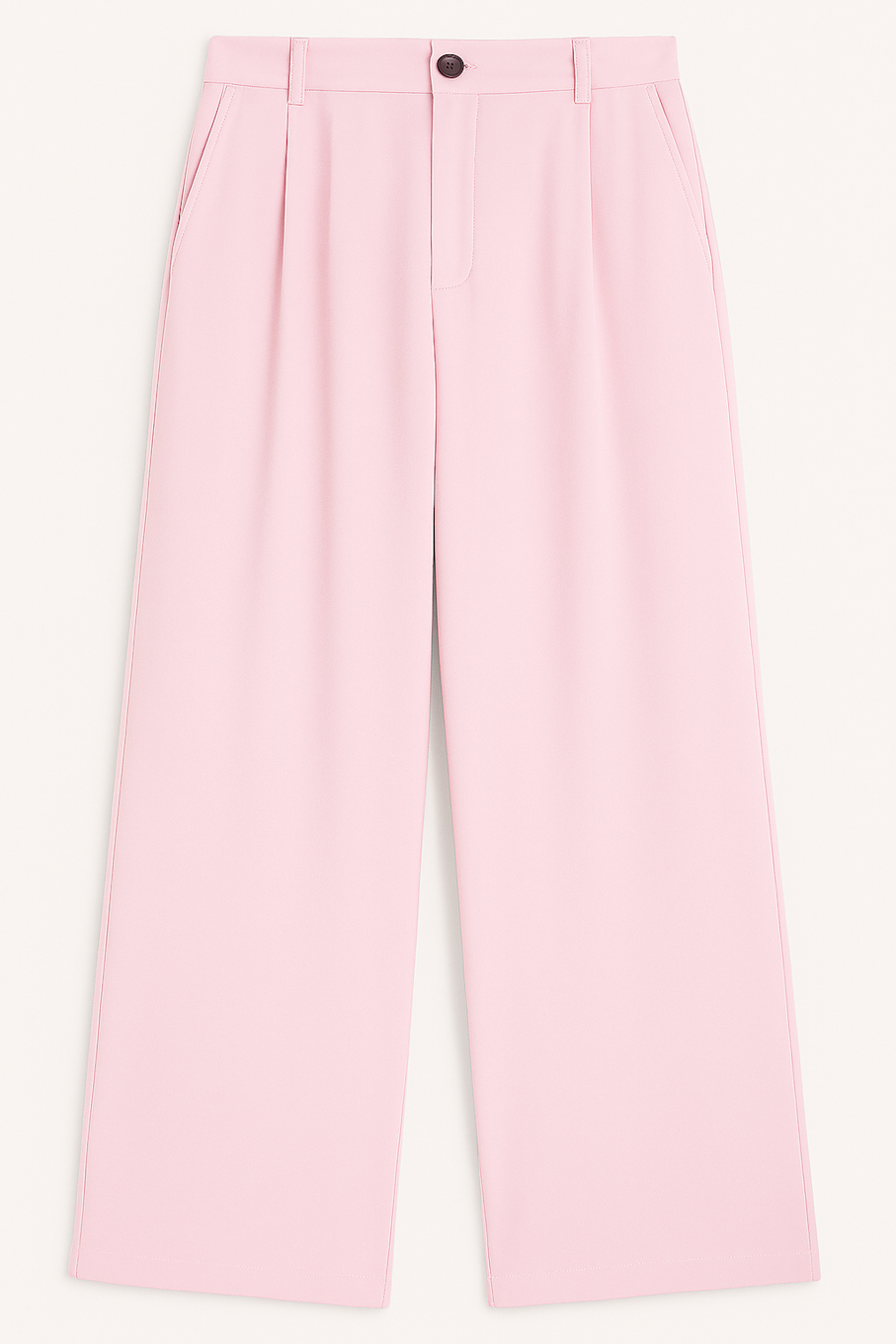 High Waist Baggy Pants,Pink (Size-M)