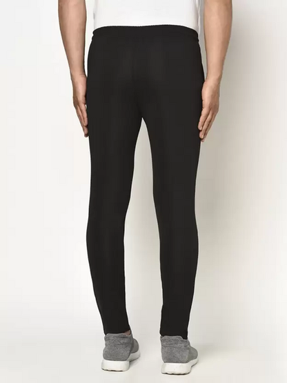 Men Solid Black Track Pants Size XL