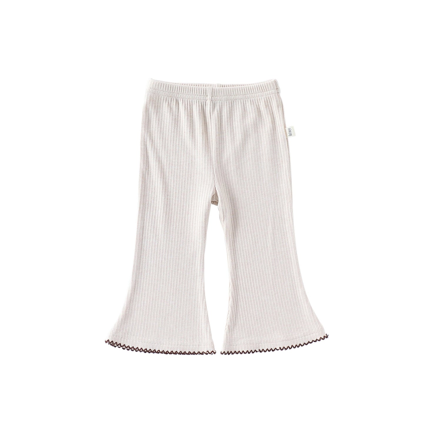 Casual Baby Kids Girls Plain Flared Pants