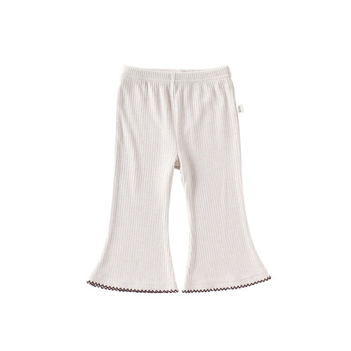 Casual Baby Kids Girls Plain Flared Pants